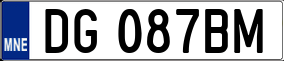 Trailer License Plate